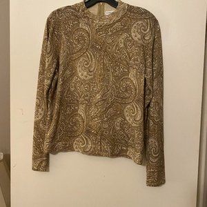 Gold knit top